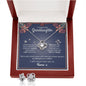 Gifts For Granddaughter From Grandma - To My Granddaughter Necklace Earing Set