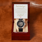 Gift For Dad From Daughter - Luxury Openwork Watch