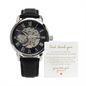 Gift For Dad From Daughter - Luxury Openwork Watch