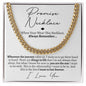 To My Man Cuban Chain Necklace, Husband Gifts from Wife, Gifts for Him on Anniversary - #MAN6