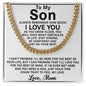 Son Gift From Mom - Cuban Link Chain