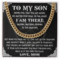 To My Son Cuban Chain Necklace, Son Gifts from Mom, Gifts For Son From Mother, Mom To Son Birthday Gifts, Gift for Son Graduation From Mom