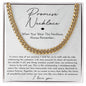 Promise Necklace Gift For Him - Cuban Chain Link Gift For Boyfriend