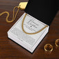 Promise Necklace Gift For Him - Cuban Chain Link Gift For Boyfriend