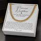 Promise Necklace Gift For Him - Cuban Chain Link Gift For Boyfriend