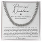 Promise Necklace Gift For Him - Cuban Chain Link Gift For Boyfriend