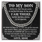 To My Son Cuban Chain Necklace, Son Gifts from Mom, Gifts For Son From Mother, Mom To Son Birthday Gifts, Gift for Son Graduation From Mom