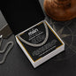To My Man Cuban Chain Necklace Gift For Him
