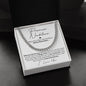 To My Man Cuban Chain Necklace, Husband Gifts from Wife, Gifts for Him on Anniversary - #MAN6