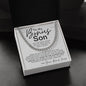 Gifts For Bonus Son, To My Bonus Son Cuban Link Chain, Bonus Son Necklaces Gifts From Bonus Mom