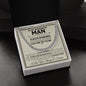 To My Man Cuban Chain Necklace, Husband Gifts from Wife, Gifts for Him - CUBAN LINK