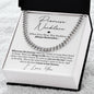 To My Man Cuban Chain Necklace, Husband Gifts from Wife, Gifts for Him on Anniversary - #MAN6