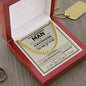 To My Man Cuban Chain Necklace, Husband Gifts from Wife, Gifts for Him - CUBAN LINK