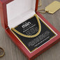 To My Man Cuban Chain Necklace Gift For Him