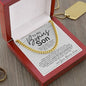 Gifts For Bonus Son, To My Bonus Son Cuban Link Chain, Bonus Son Necklaces Gifts From Bonus Mom