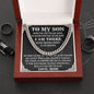 To My Son Cuban Chain Necklace, Son Gifts from Mom, Gifts For Son From Mother, Mom To Son Birthday Gifts, Gift for Son Graduation From Mom