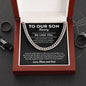 To Our Son Gift From Mom & Dad - Cuban Link Chain
