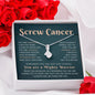 Encouragement Gifts for Women, Cancer Survivor Necklace, Inspirational Sympathy Cheer Up Gifts