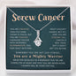 Encouragement Gifts for Women, Cancer Survivor Necklace, Inspirational Sympathy Cheer Up Gifts