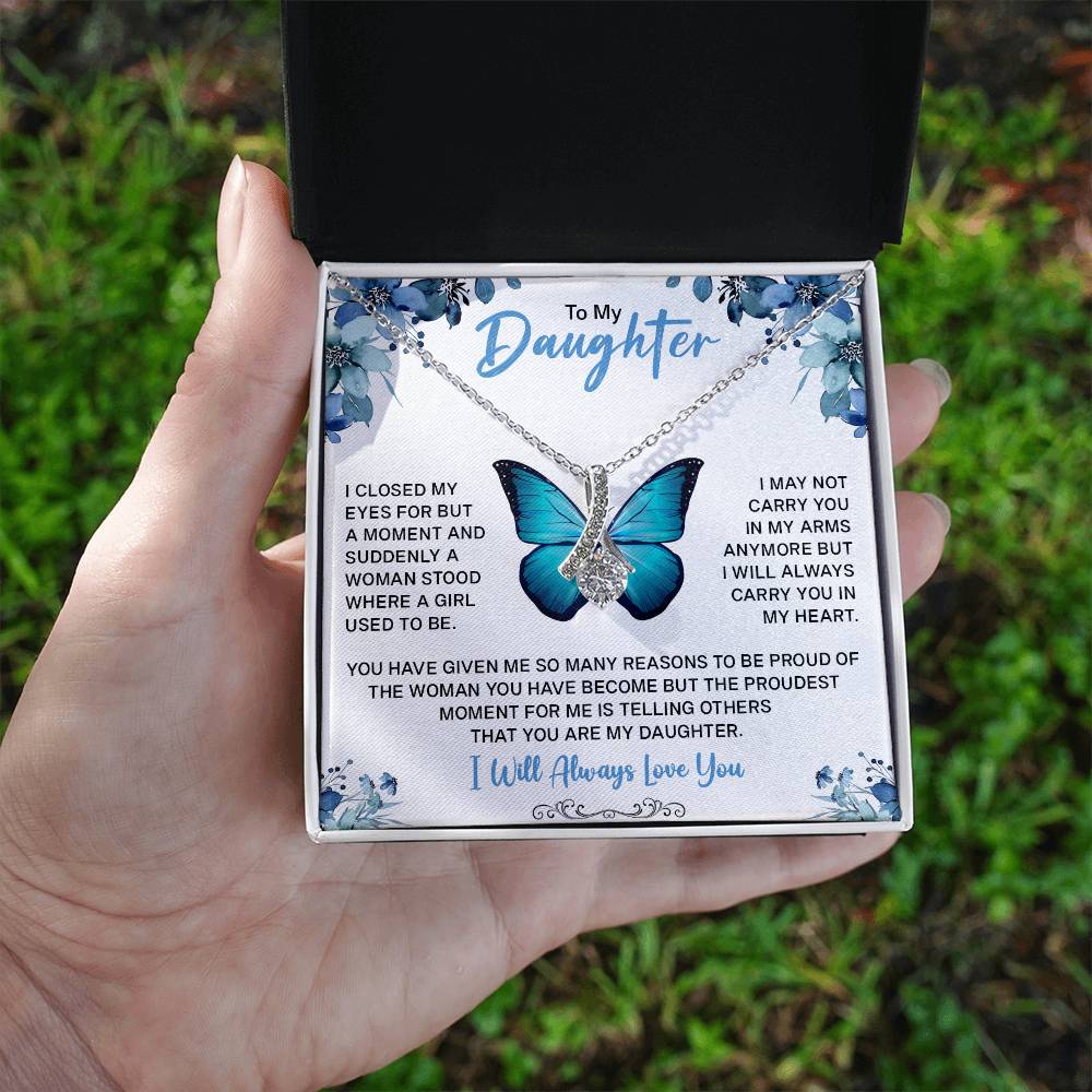 To My Daughter Gifts - Daughter Jewelry For Christmas, Thanksgiving, Birthday, Graduation, Wedding