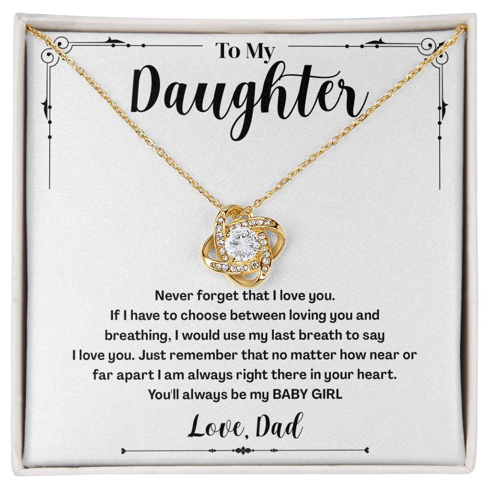 To My Daughter Gifts - Daughter Jewelry For Christmas, Thanksgiving, Birthday, Graduation, Wedding