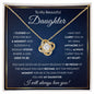 To My Daughter Gifts From Dad - Daughter Jewelry For Christmas, Thanksgiving, Birthday, Graduation, Wedding