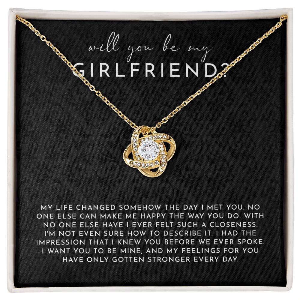 Will you be my Girlfriend necklace gift