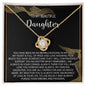 To My Daughter Gifts - Daughter Jewelry For Christmas, Thanksgiving, Birthday, Graduation, Wedding