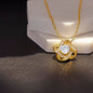 Personalized Gift for Bonus Mom - Love Knot Necklace