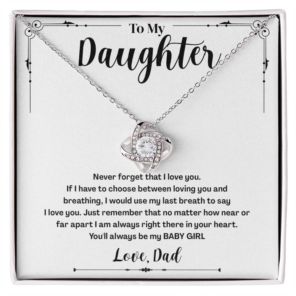 To My Daughter Gifts - Daughter Jewelry For Christmas, Thanksgiving, Birthday, Graduation, Wedding