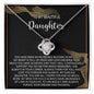 To My Daughter Gifts - Daughter Jewelry For Christmas, Thanksgiving, Birthday, Graduation, Wedding