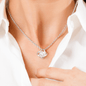 Personalized Gift for Bonus Mom - Love Knot Necklace