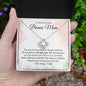 Personalized Gift for Bonus Mom - Love Knot Necklace