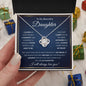 To My Daughter Gifts From Dad - Daughter Jewelry For Christmas, Thanksgiving, Birthday, Graduation, Wedding