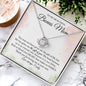 Personalized Gift for Bonus Mom - Love Knot Necklace