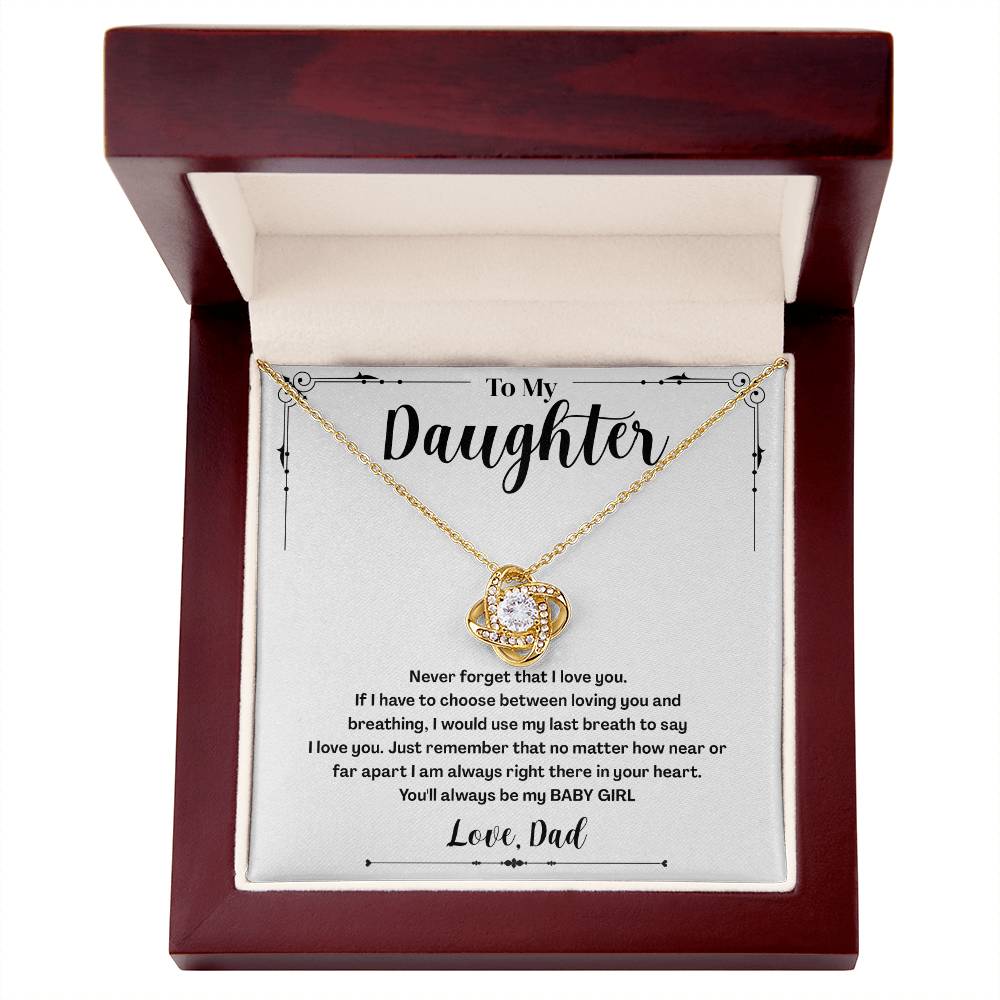 To My Daughter Gifts - Daughter Jewelry For Christmas, Thanksgiving, Birthday, Graduation, Wedding