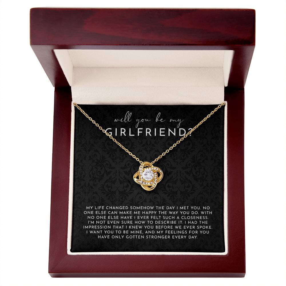 Will you be my Girlfriend necklace gift