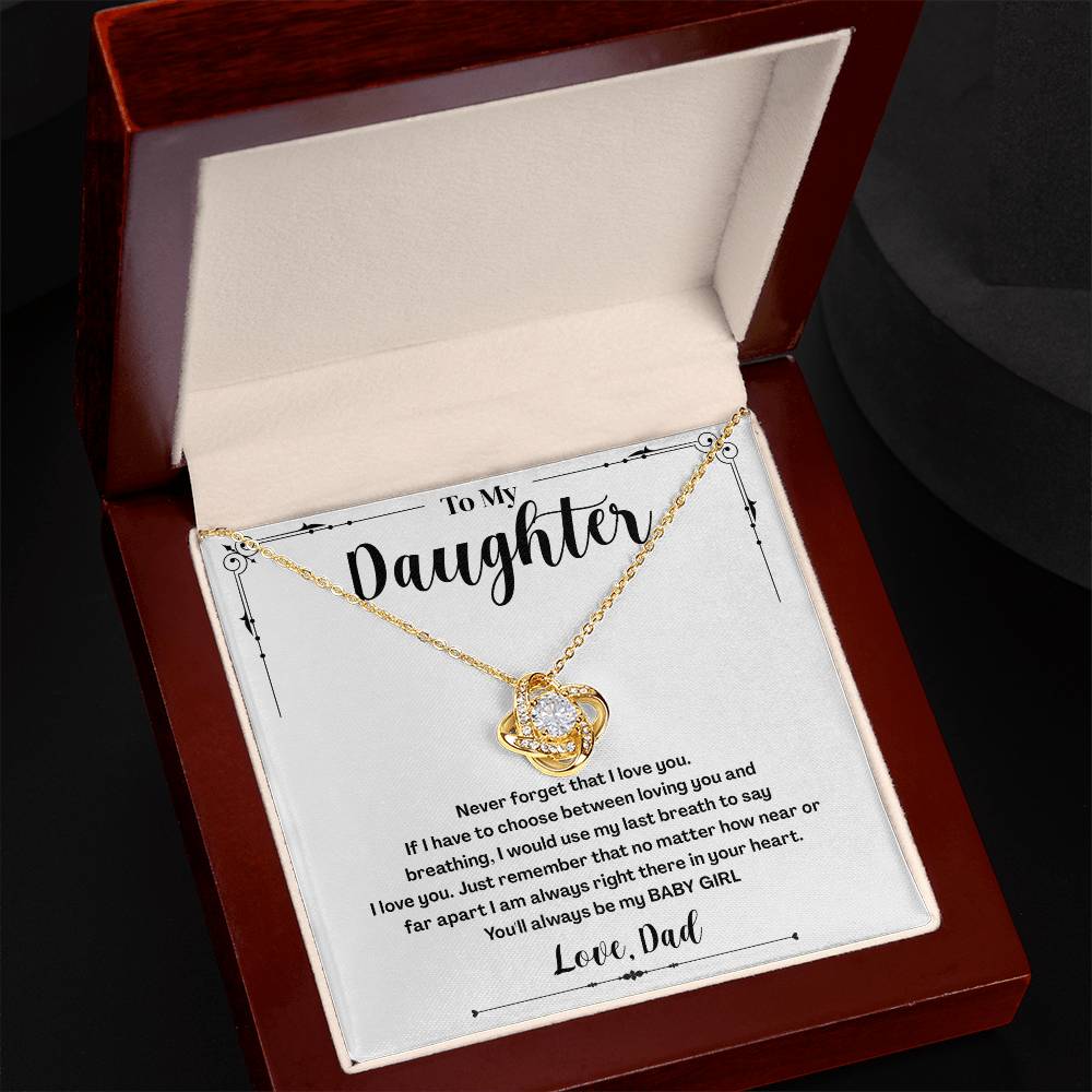 To My Daughter Gifts - Daughter Jewelry For Christmas, Thanksgiving, Birthday, Graduation, Wedding