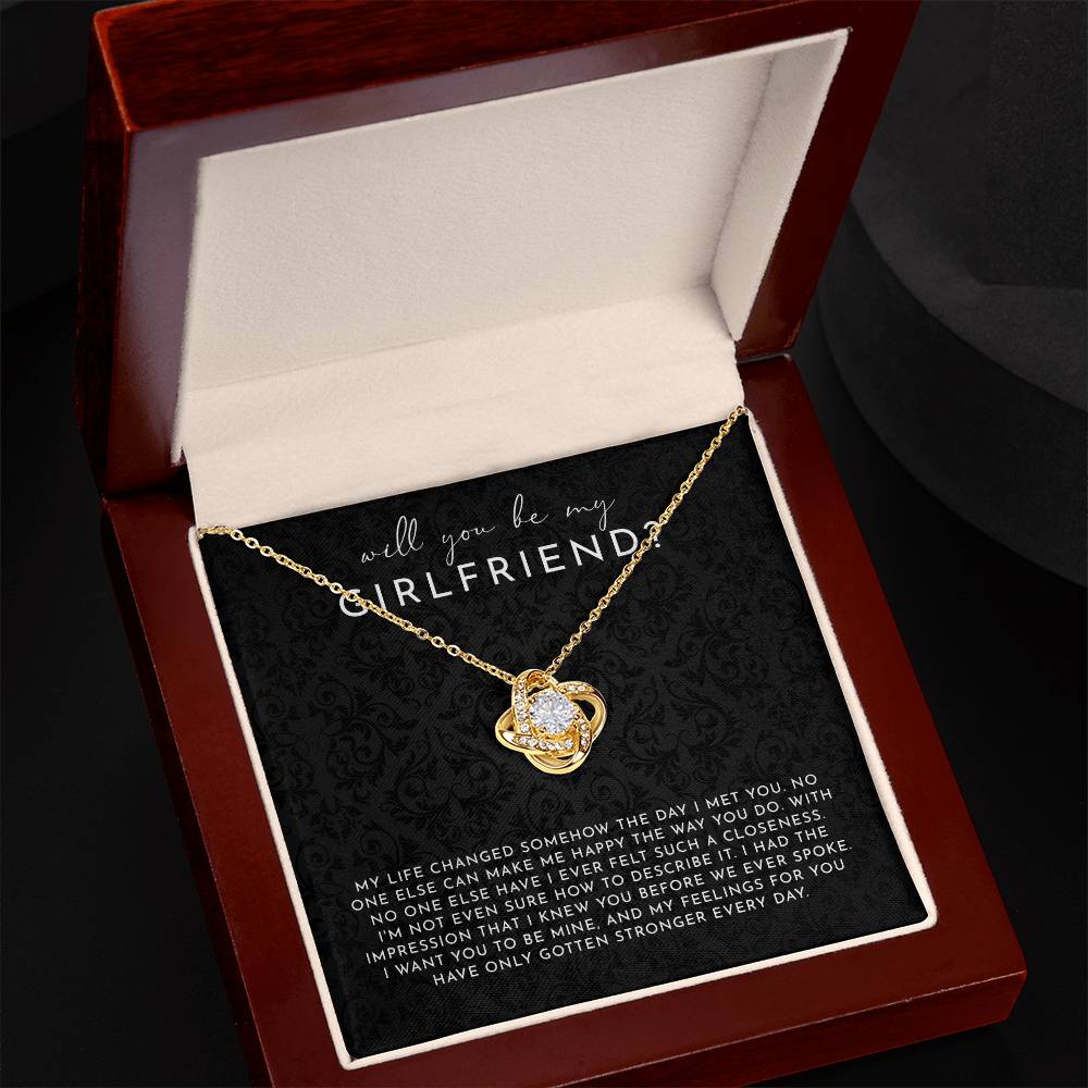 Will you be my Girlfriend necklace gift