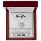To My Daughter Gifts - Daughter Jewelry For Christmas, Thanksgiving, Birthday, Graduation, Wedding