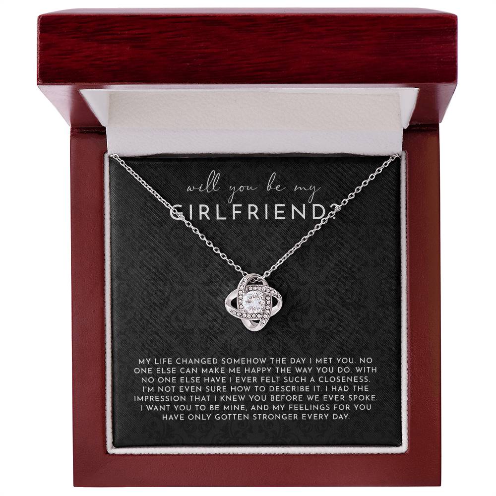 Will you be my Girlfriend necklace gift