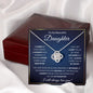 To My Daughter Gifts From Dad - Daughter Jewelry For Christmas, Thanksgiving, Birthday, Graduation, Wedding