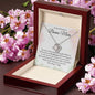 Personalized Gift for Bonus Mom - Love Knot Necklace