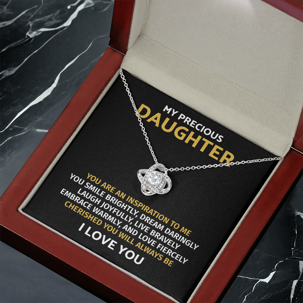 To My Daughter Necklace Gift - Daughter Jewelry From Dad
