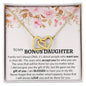 To My Bonus Daughter Necklaces, Stepdaughter Gifts