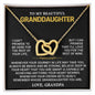 Gifts For Granddaughter From Grandpa - To My Granddaughter Necklace Gift Set