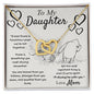 Daughter Gift From Mom, Gifts for Daughter From Mother - Interlocking Heart Necklace