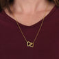 Daughter Gift From Mom - Interlocking Hearts Necklace