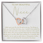To My Niece Necklace - Meaningful Gifts for Niece
