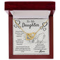 Daughter Gift From Mom, Gifts for Daughter From Mother - Interlocking Heart Necklace